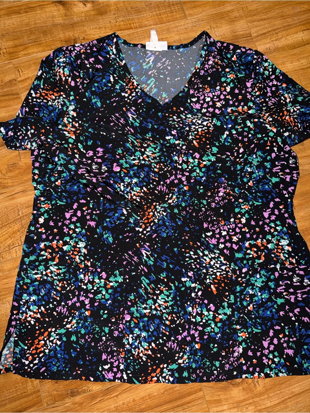 ScrubStar galaxy scrub top large